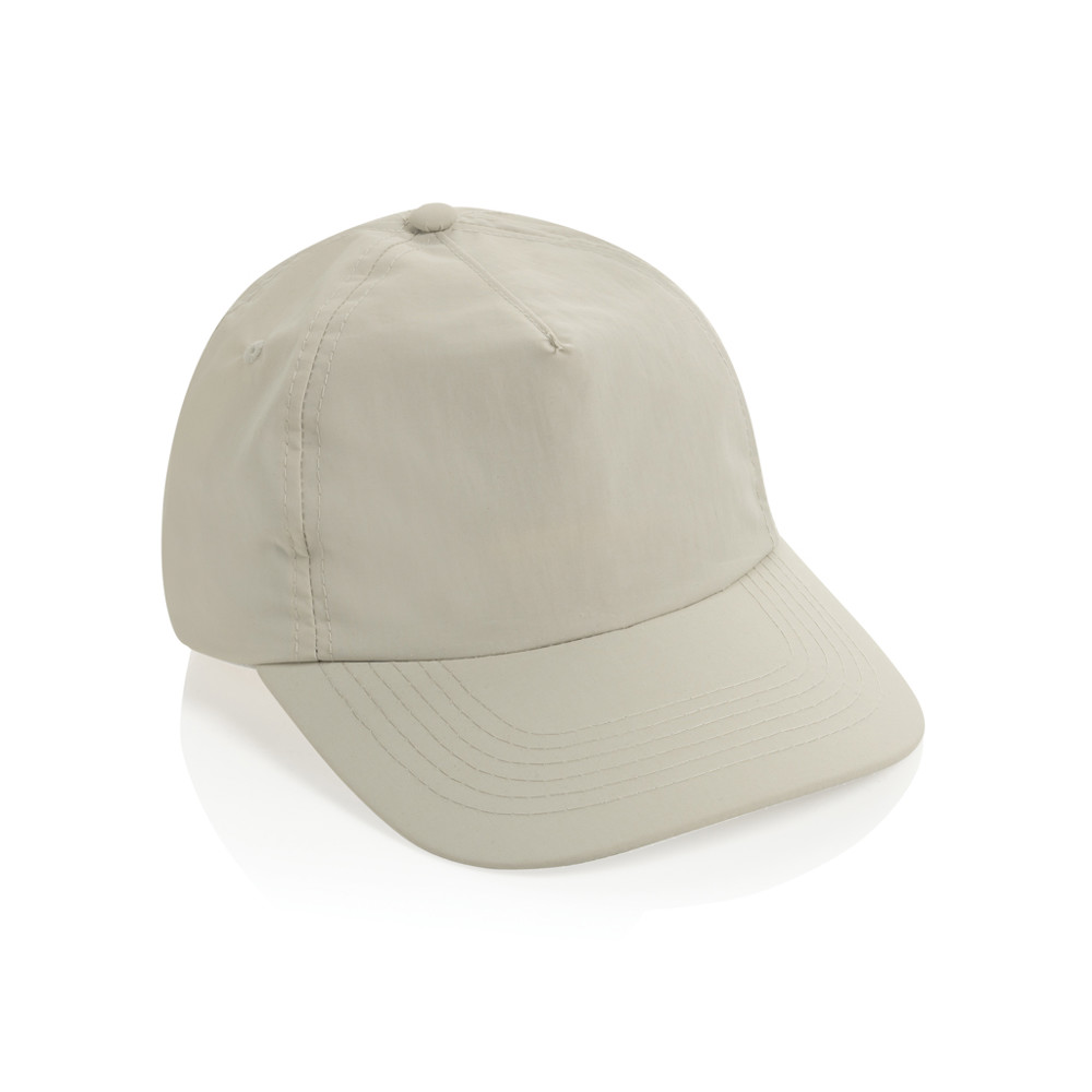 KENTO URBAN RCS gerecyclede nylon 5-panel adventure cap - beige (± PMS 2330C)