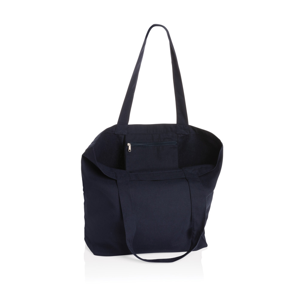 Impact Aware™ re-canvas shopper met vakje 240gsm ongeverfd