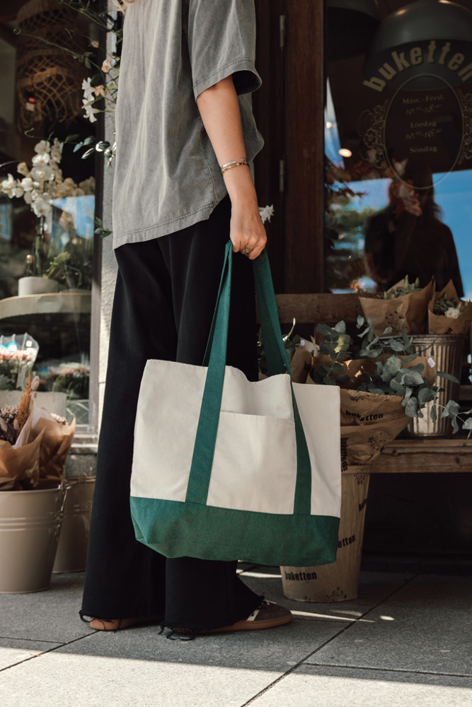 SHOP LOCAL AWARE™ recycled cotton 350gsm Tote bag