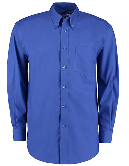 Kustom Kit - Men´s Classic Fit Premium Oxford Shirt Long Sleeve - Royal