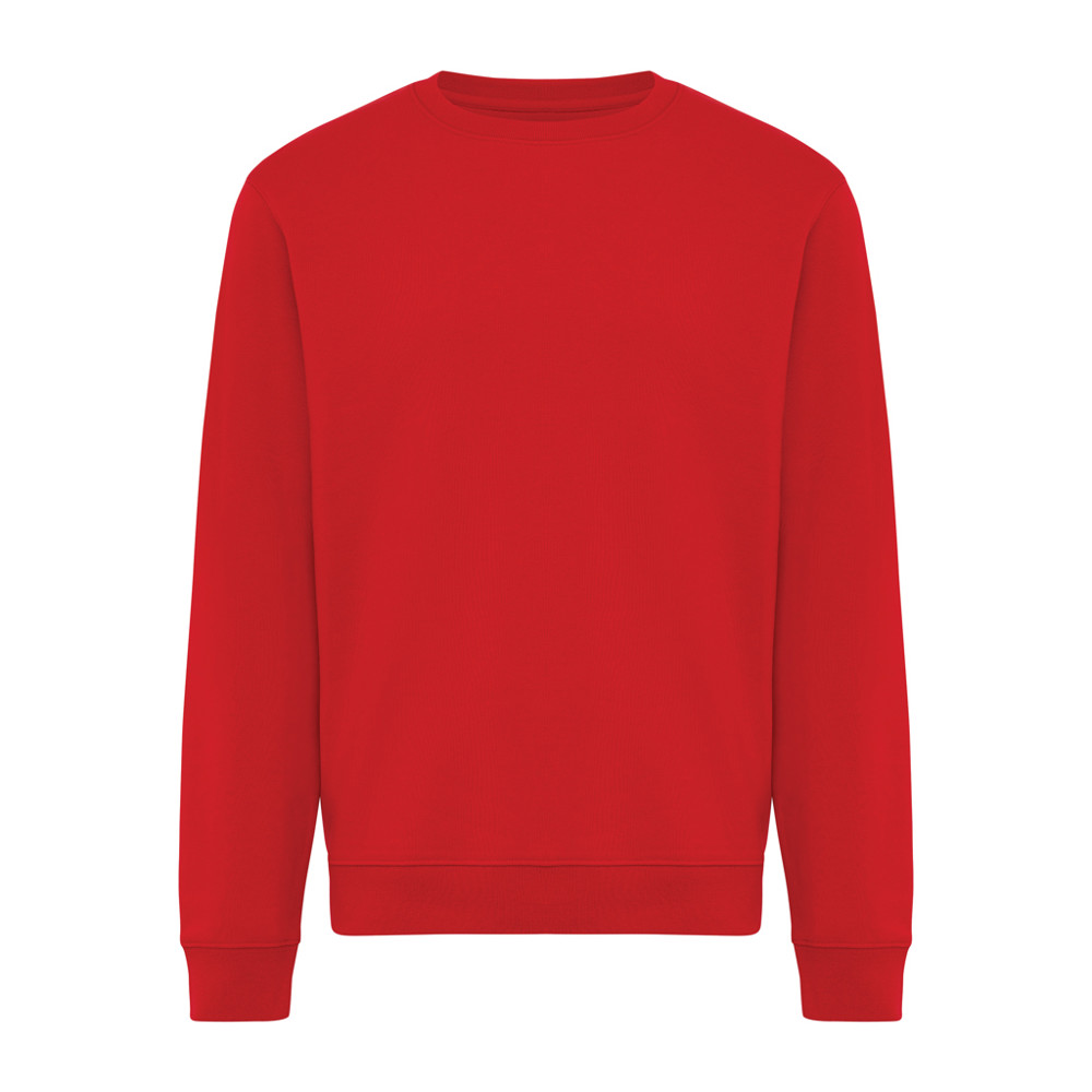IQONIQ Torla crew neck van gerecycled katoen - rood (± PMS 19-1757 TCX)