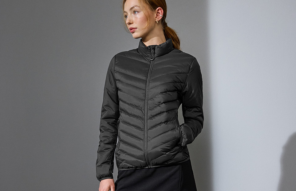 Gewatteerde jas | stretch | dames