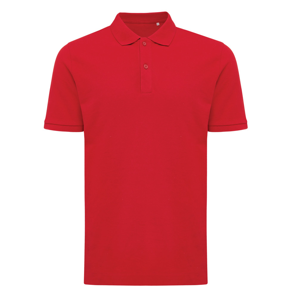 IQONIQ Yosemite gerecycled katoen pique polo - rood (± PMS 19-1757 TCX)