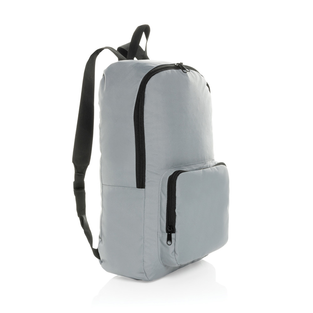 Dillon AWARE™ RPET opvouwbare klassieke rugzak - grijs (± PMS 17-5104 TCX)