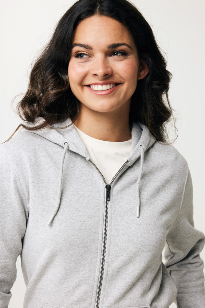 IQONIQ Abisko gerecycled katoen hoodie met rits