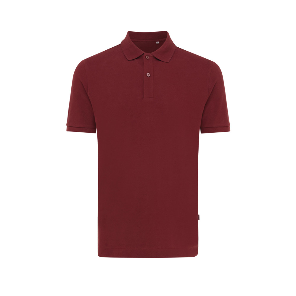 IQONIQ Yosemite gerecycled katoen pique polo - bordeauxrood (± PMS 19-1724TCX)
