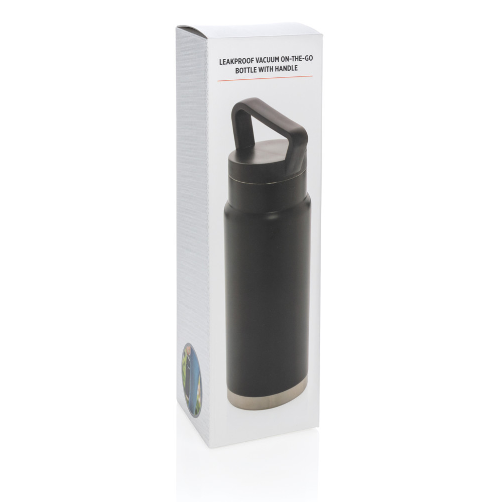 Lekvrije vacuümfles on-the-go met handvat