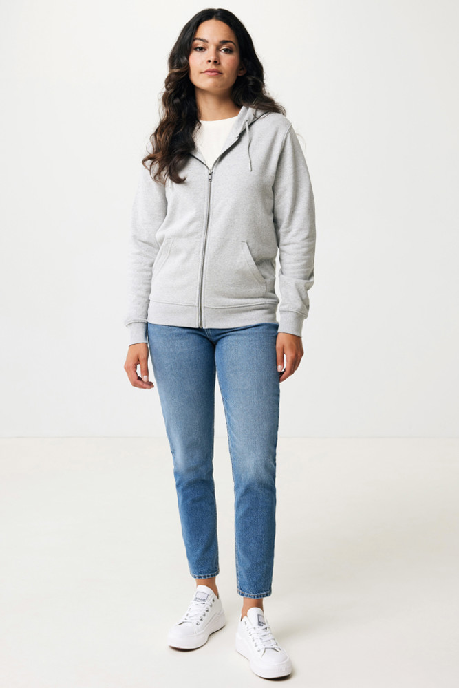 IQONIQ Abisko gerecycled katoen hoodie met rits