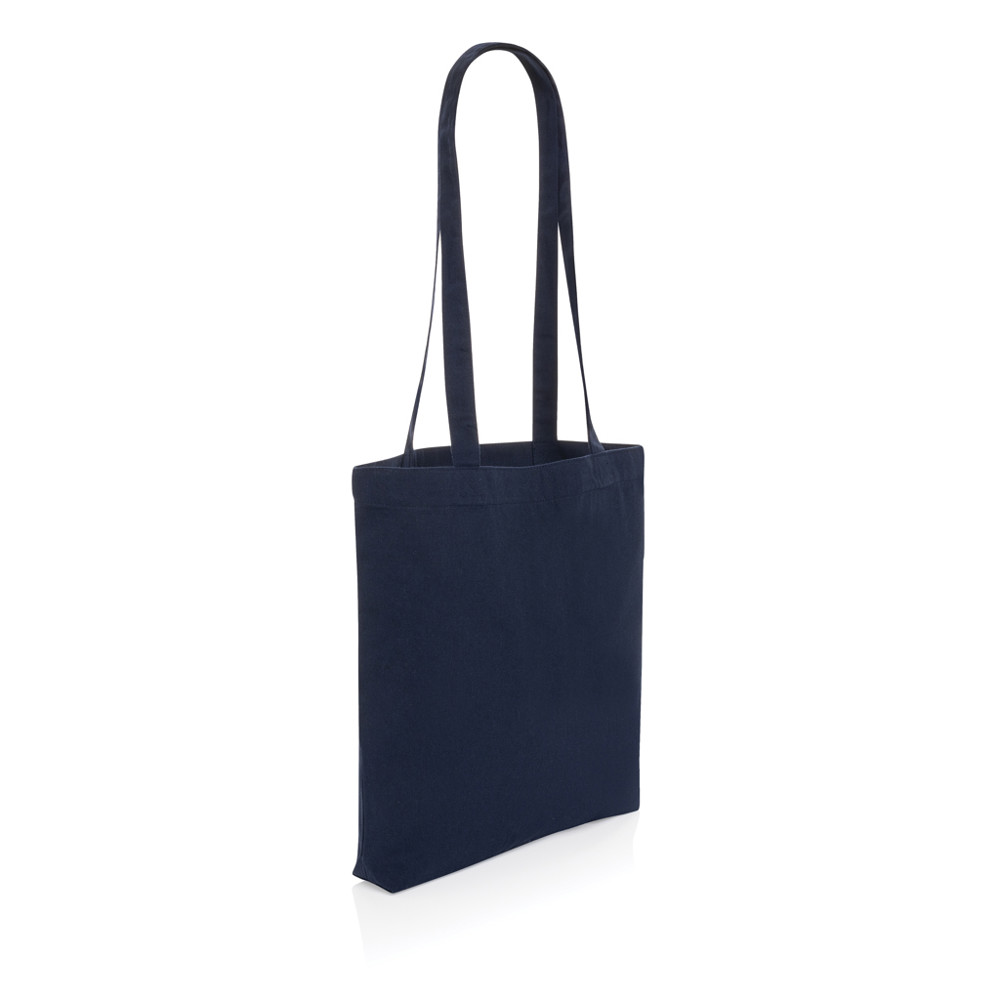 Impact AWARE™ gerecycled katoenen draagtas 330gsm - donkerblauw (± PMS 539)