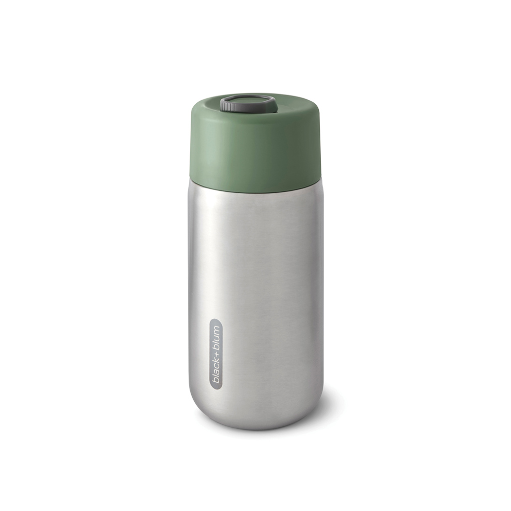 Black+Blum geisoleerde lekvrije reisbeker 340ml. - olijfgroen (± PMS 357)