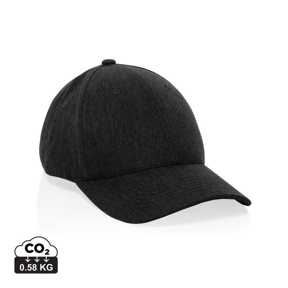 Milo AWARE™ recycled heather 6 paneel cap 200gr