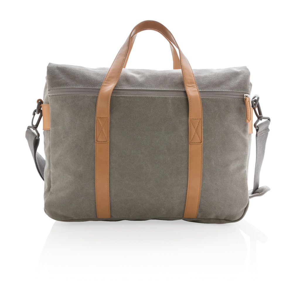 Canvas laptop tas PVC vrij