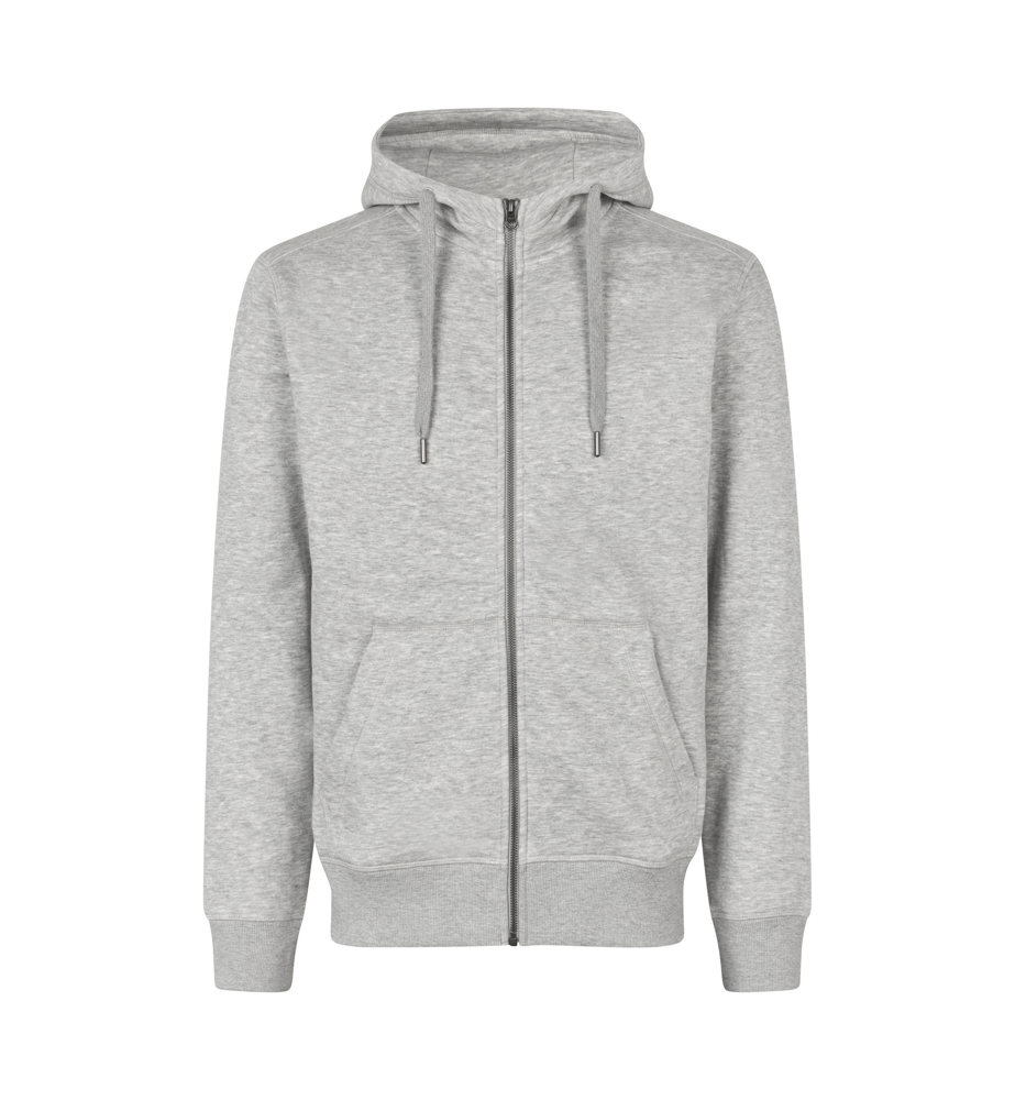 CORE hoodie | met rits - Lichtgrijs gemêleerd (C-201)