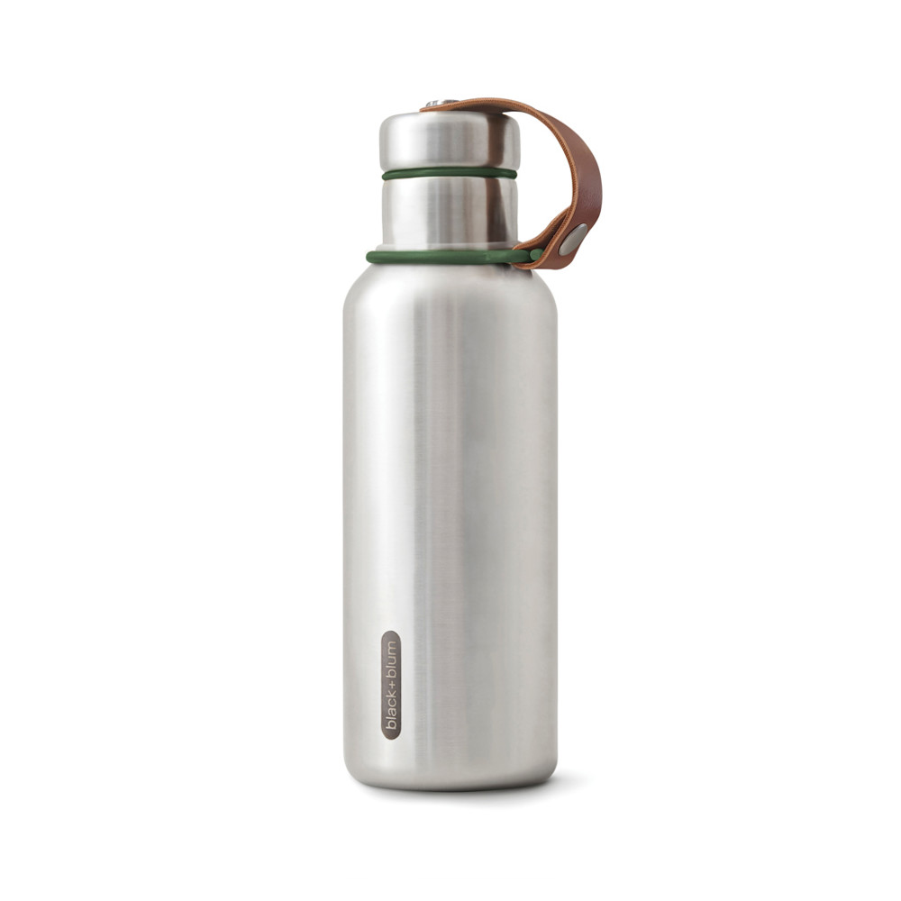Black+Blum Geïsoleerde Waterfles Groot 500ml - olijfgroen (± PMS 357)