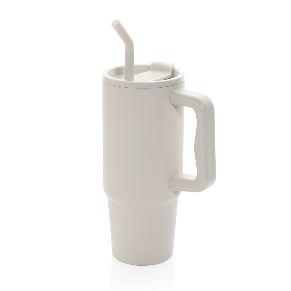 Embrace deluxe RCS recycled RVS drinkbeker 900ml - beige (± PMS Beige1)
