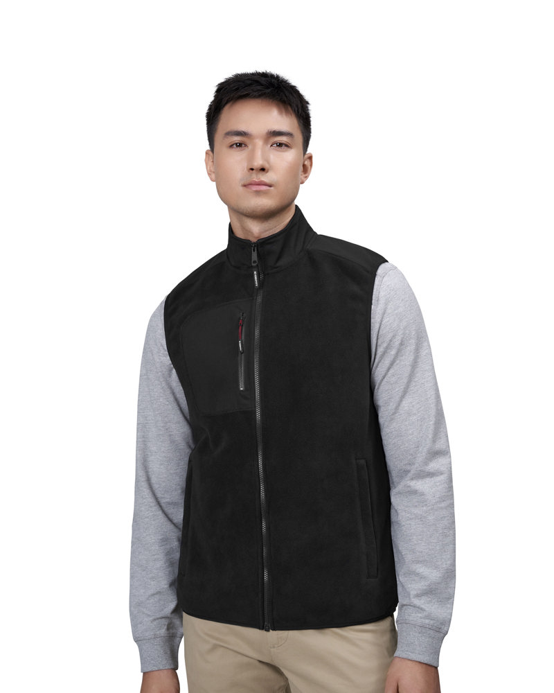 Bonded fleece vest