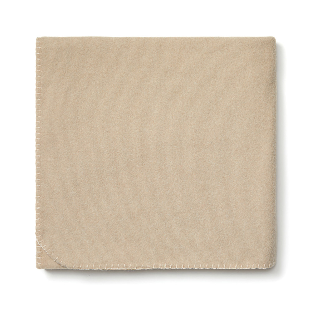 VINGA Bilton gerecyclede deken/poncho - beige (± PMS 7528)