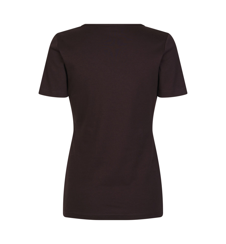 Interlock T-shirt | v-hals | dames