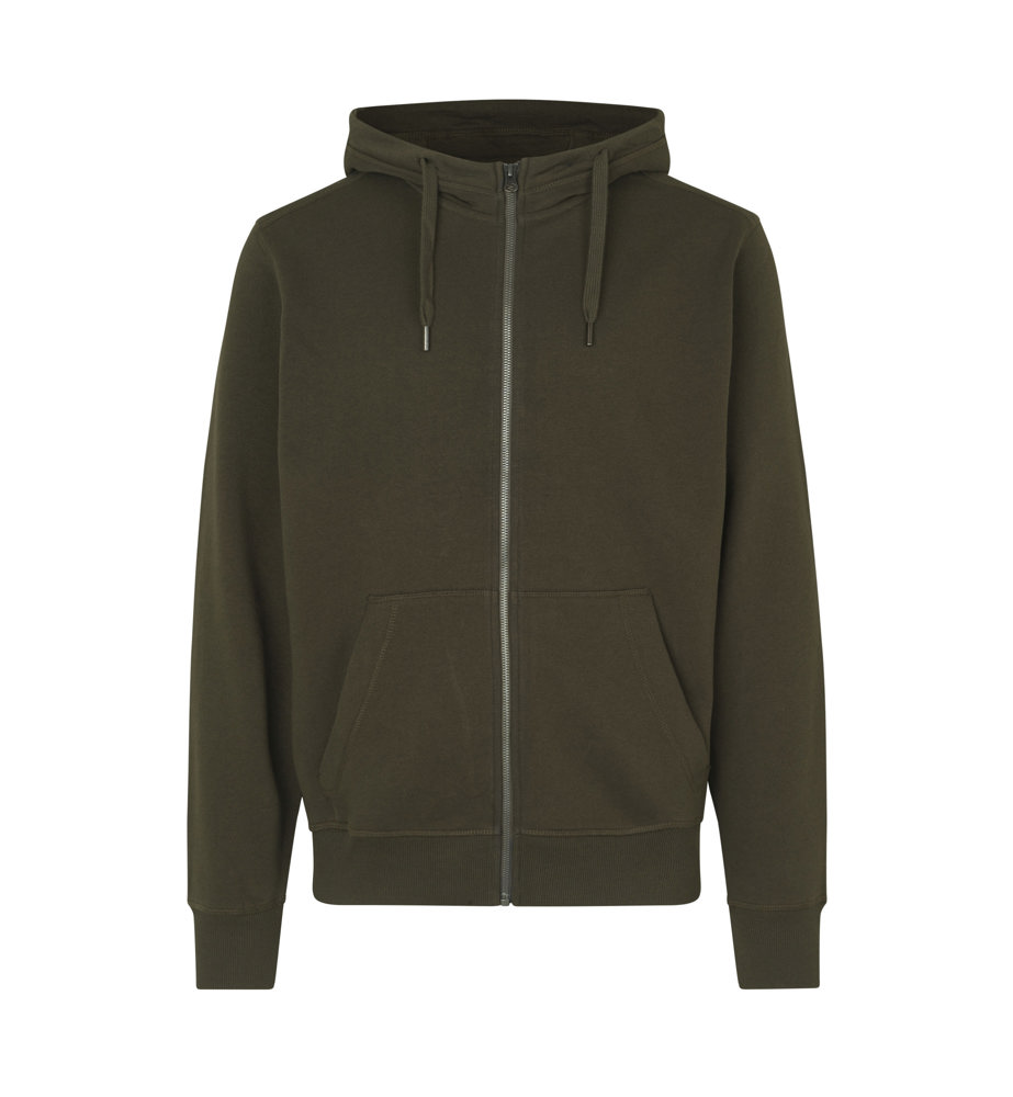 CORE hoodie | met rits - Olijf (C-570)