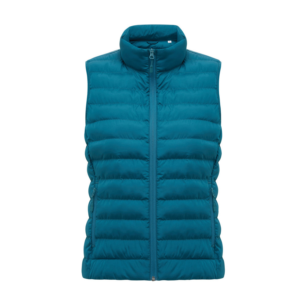 IQONIQ Meru dames gerecycled polyester bodywarmer - dark teal (± PMS 19-4535 TCX)