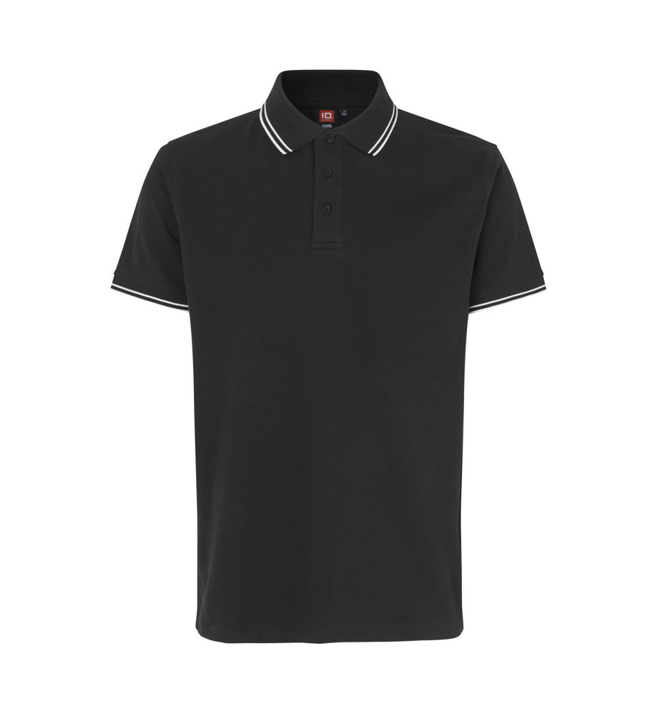 Contrast poloshirt | stretch - Zwart (C-900)