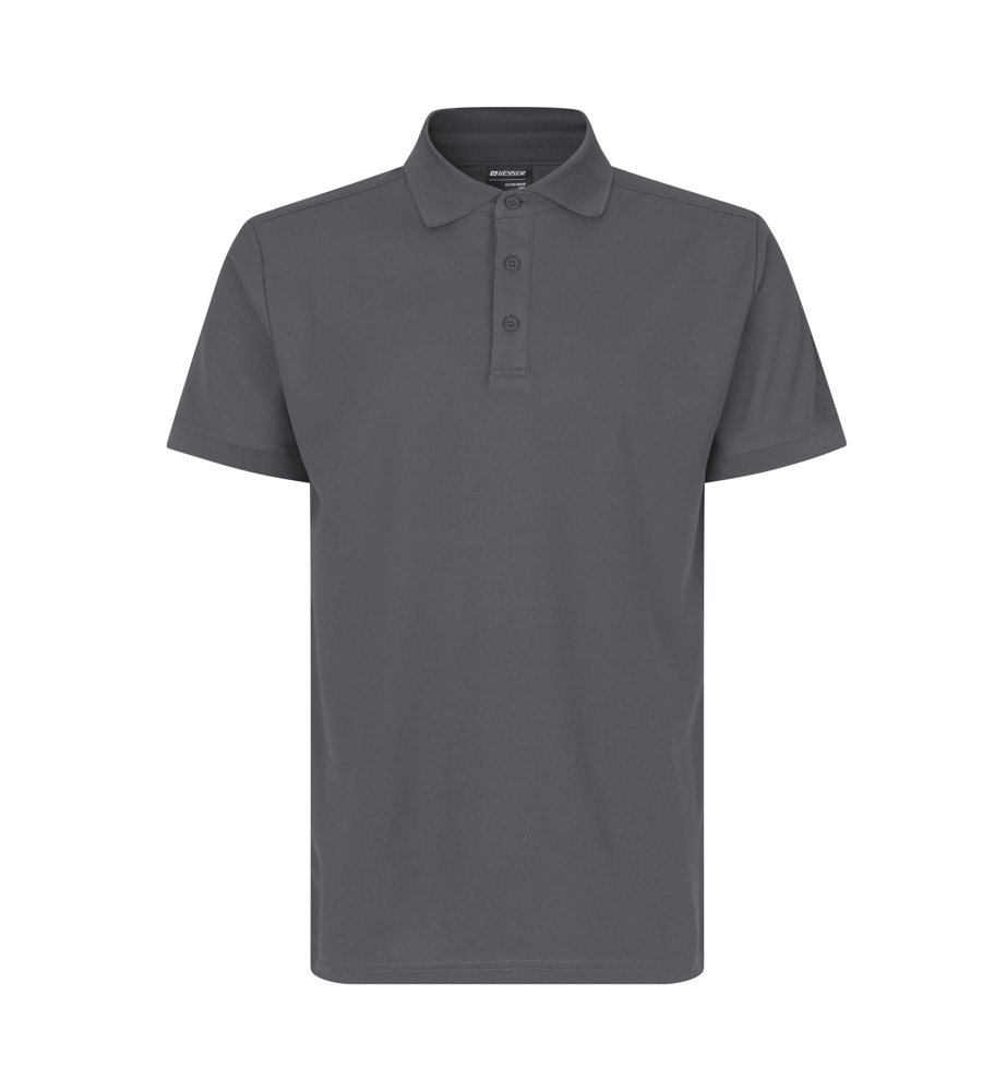 GEYSER poloshirt | functional - Silver grey (C-265)