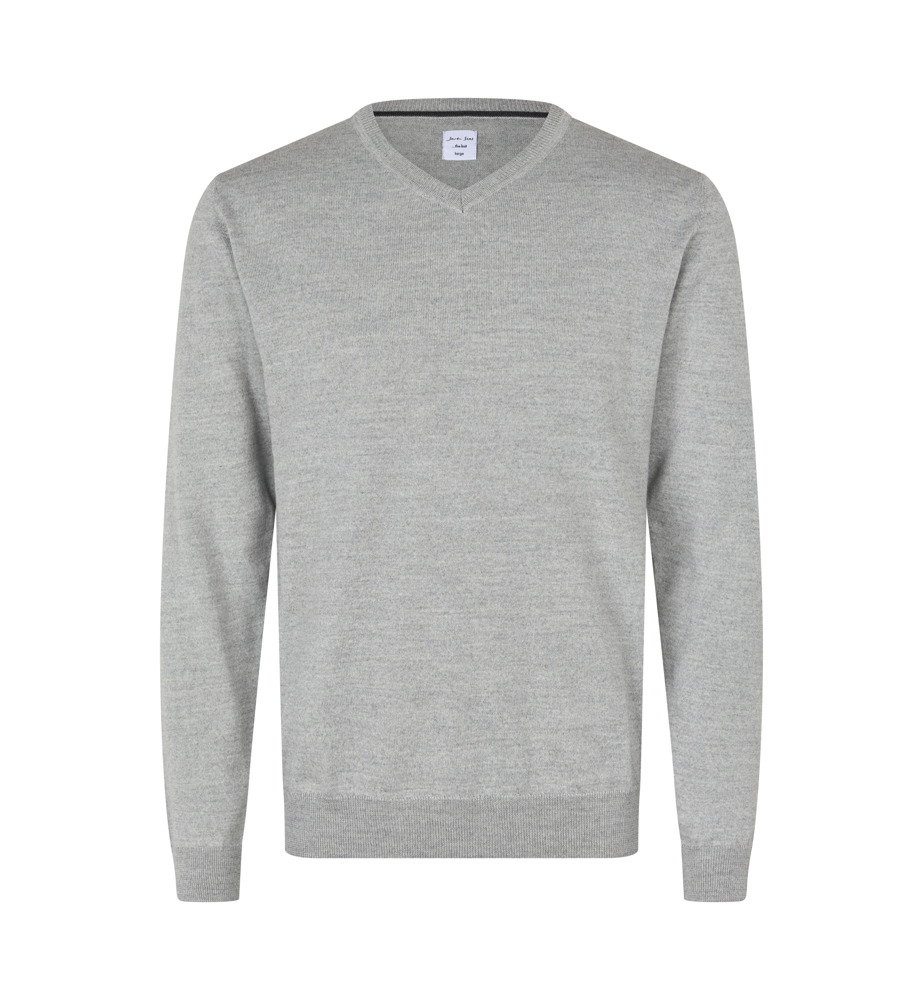 SEVEN SEAS The knit | v-neck - Lichtgrijs gemêleerd (C-201)