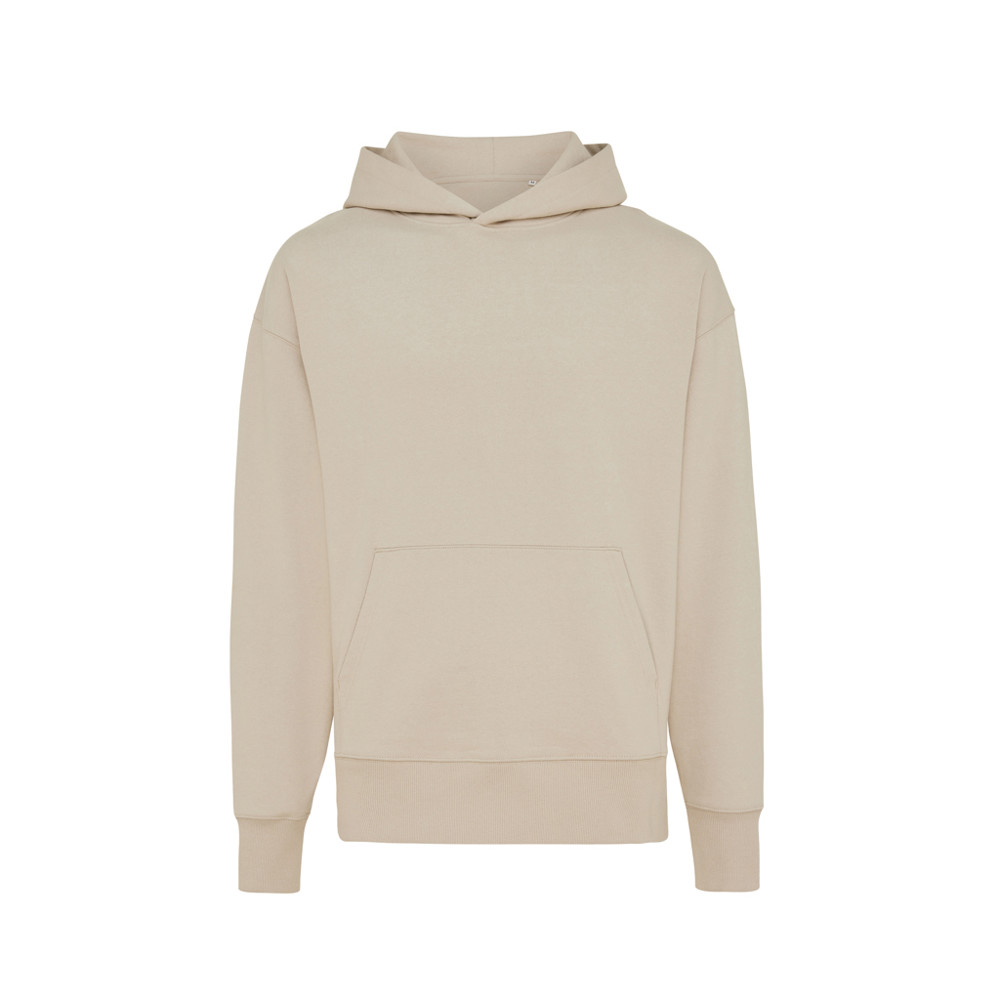 IQONIQ Yoho gerecycled katoen relaxed hoodie - desert (± PMS 14-0708 TCX)