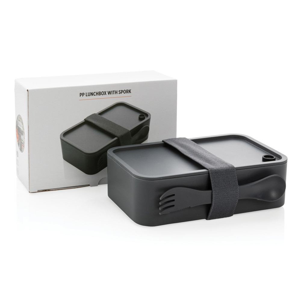 PP lunchbox met spork