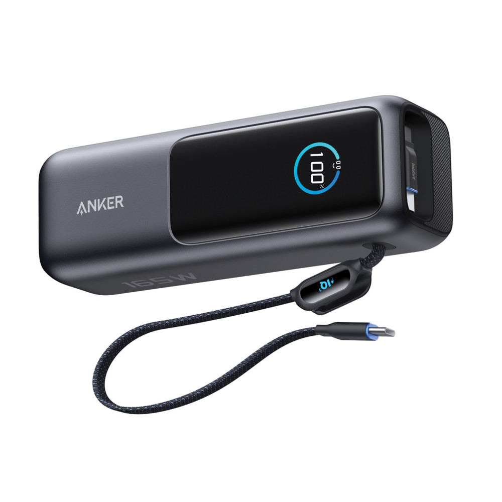 Anker Powerbank 25.000 mAh 165W met ingebouwde kabel