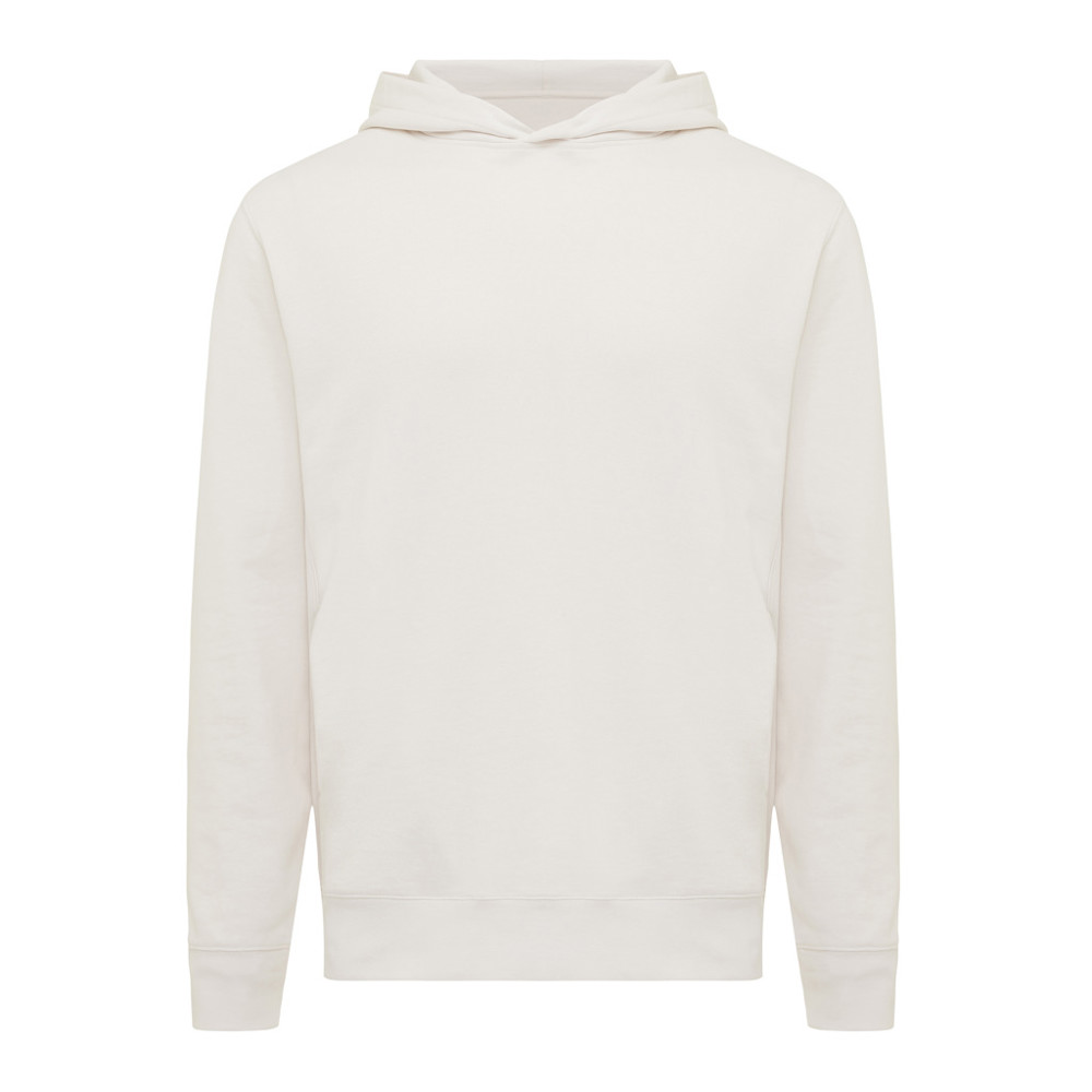 IQONIQ Yengo recycled katoen hoodie met steekzakken - ivory white (± PMS 12-2103 TCX)