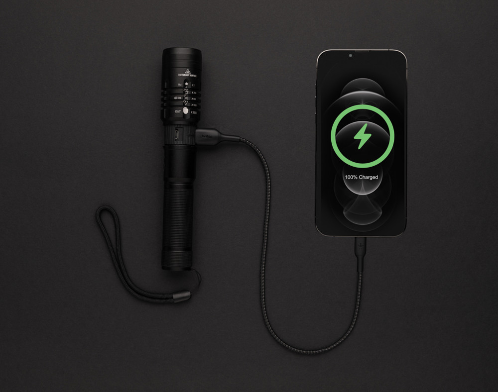 Gear X USB oplaadbare zaklamp
