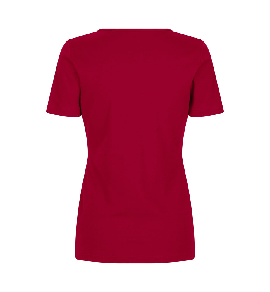 Interlock T-shirt | v-hals | dames
