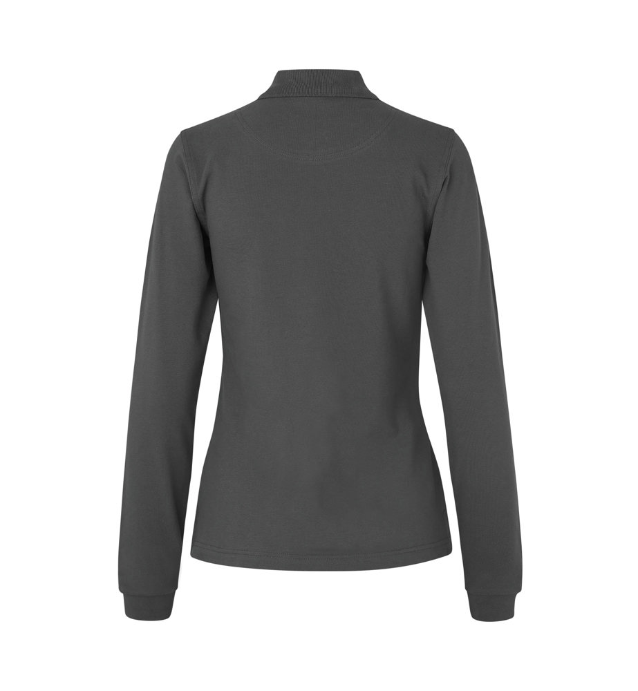 Poloshirt met lange mouw | stretch | dames