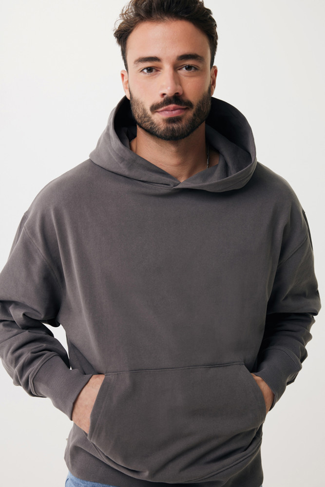 IQONIQ Yoho gerecycled katoen relaxed hoodie