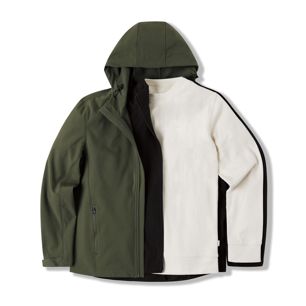 IQONIQ Diran gerecycled polyester pile-fleece jas