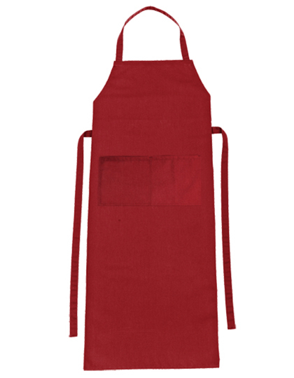 Bib Apron Verona Classic Bag 90 x 75 cm - Regency Red
