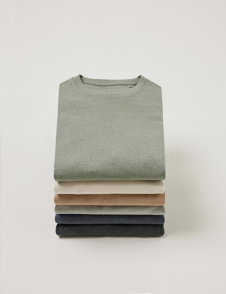IQONIQ Manuel gerecycled katoen t-shirt ongeverfd