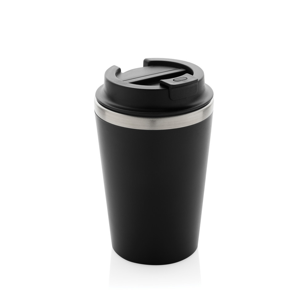 Java RCS recycled dubbel wandige beker 350ML - zwart (± PMS Black)