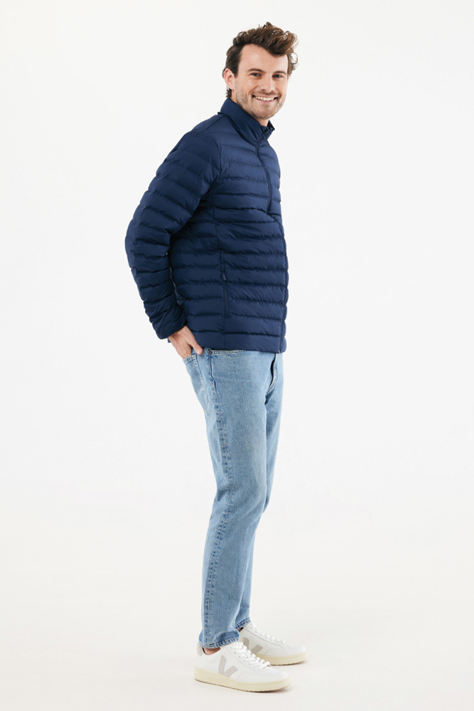 IQONIQ Maiko heren gerecycled polyester jas met voering